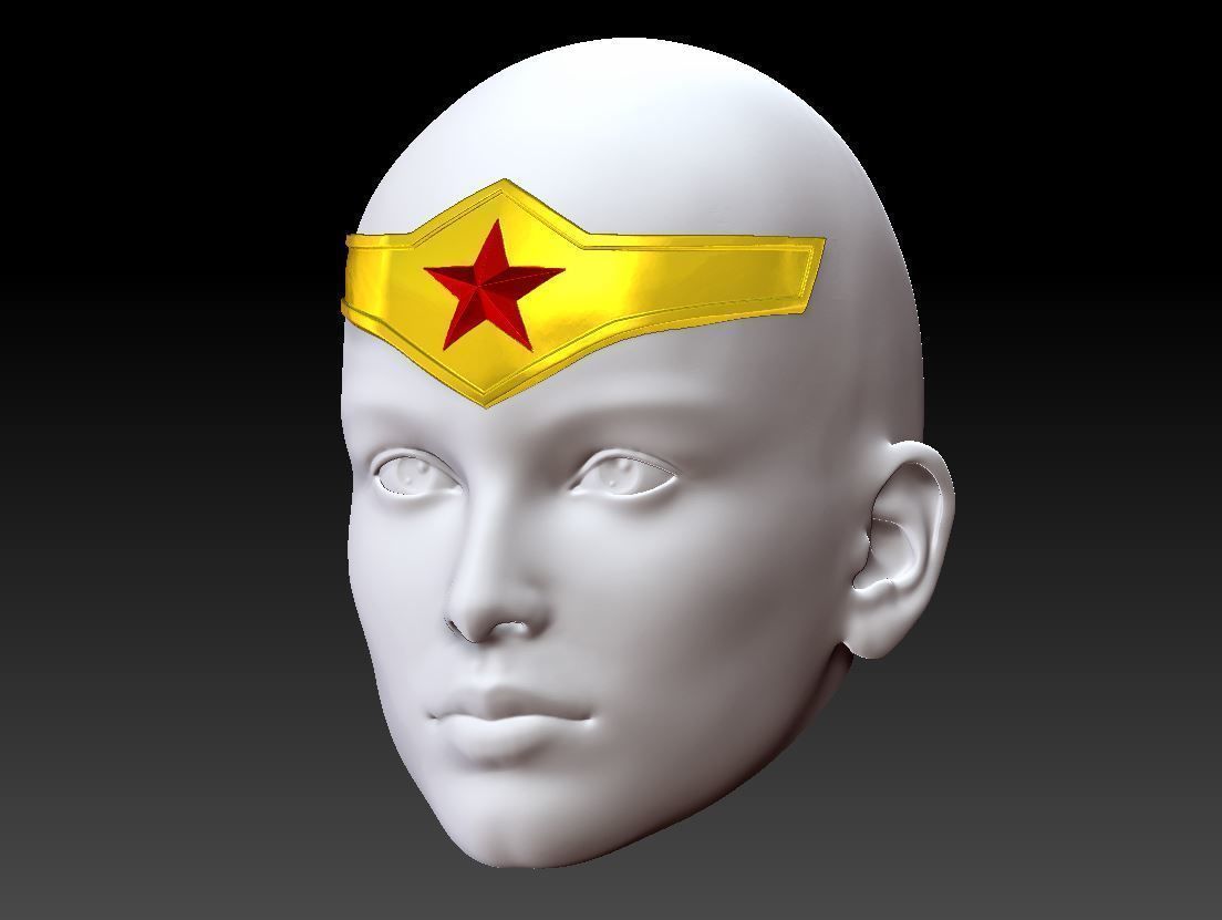 WONDER WOMAN JOSHUA 763 TIARA CROWN INSPIRED 3D model 3D printable | CGTrader