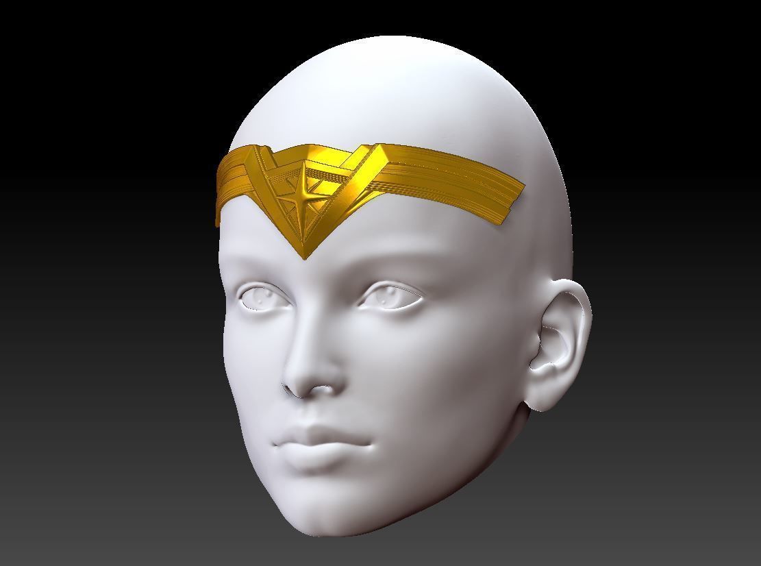 WONDER WOMAN GAL GADOT DCU TIARA CROWN INSPIRED 3D model 3D printable