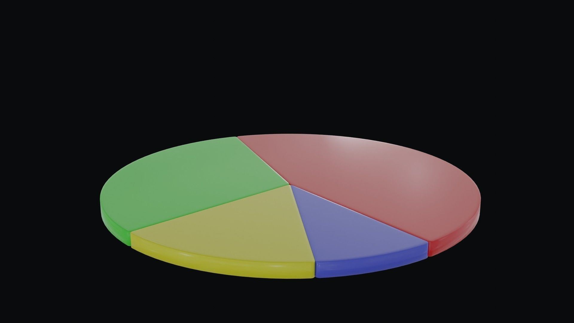 3D model Animated Chart Pie VR / AR / low-poly | CGTrader