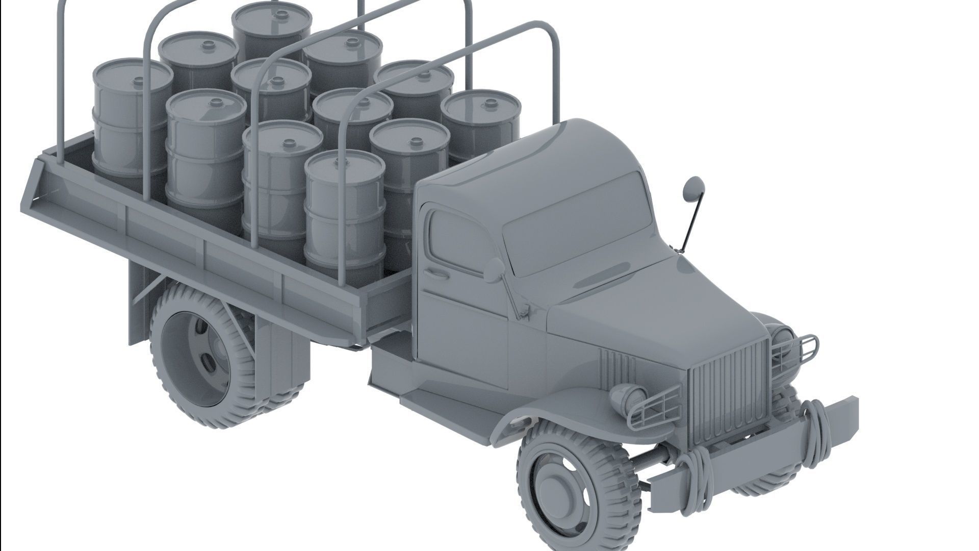 3D model army truck VR / AR / lowpoly CGTrader