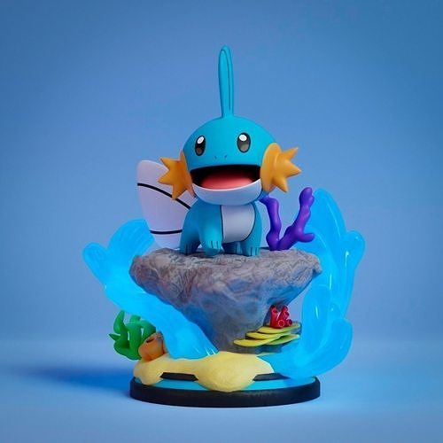 Pokemon Mudkip Figure Statue 3D model 3D printable CGTrader