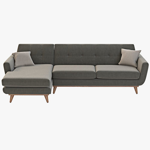 Joybird Hughes Sectional Chaise 3D model CGTrader
