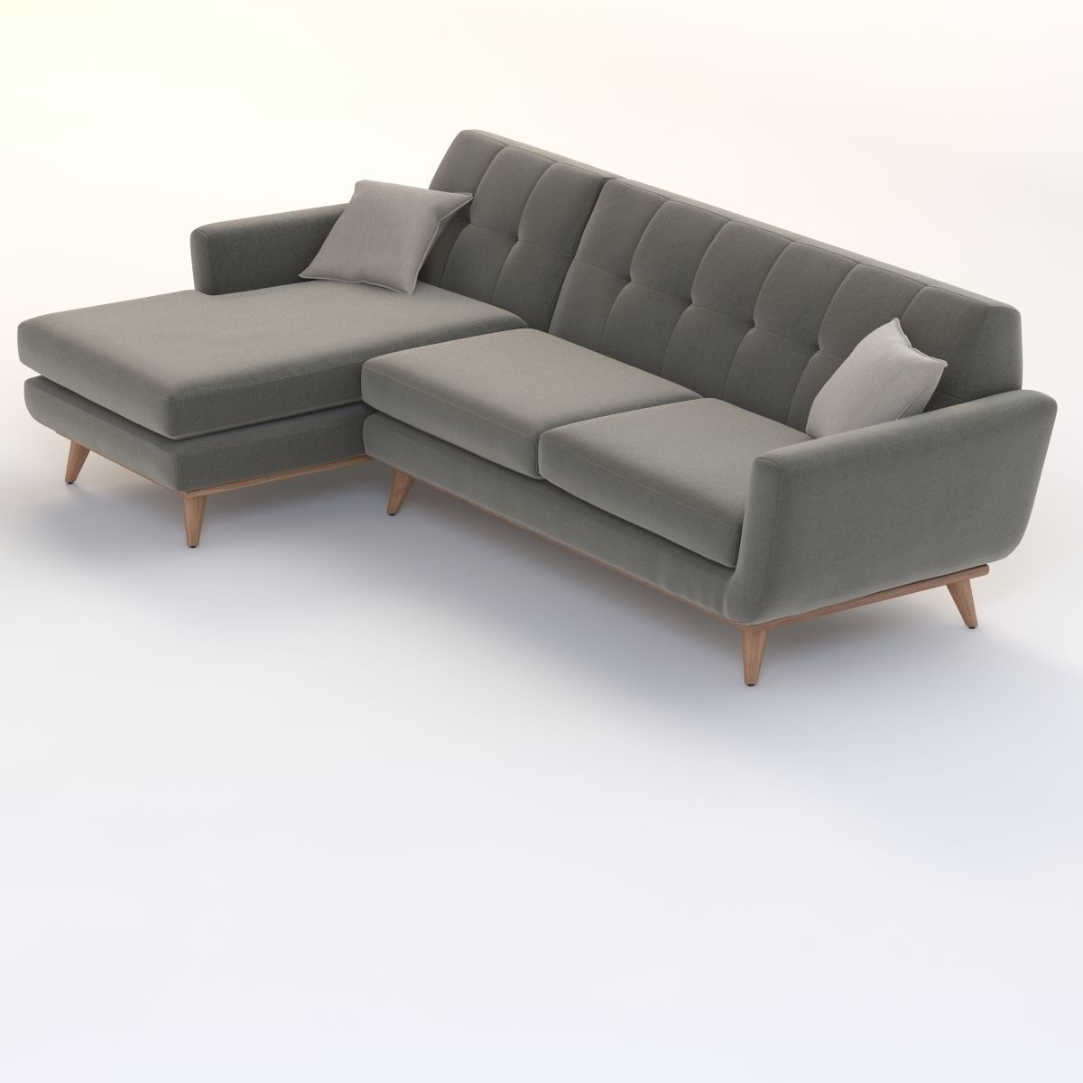 Joybird Hughes Sectional Chaise 3D model CGTrader