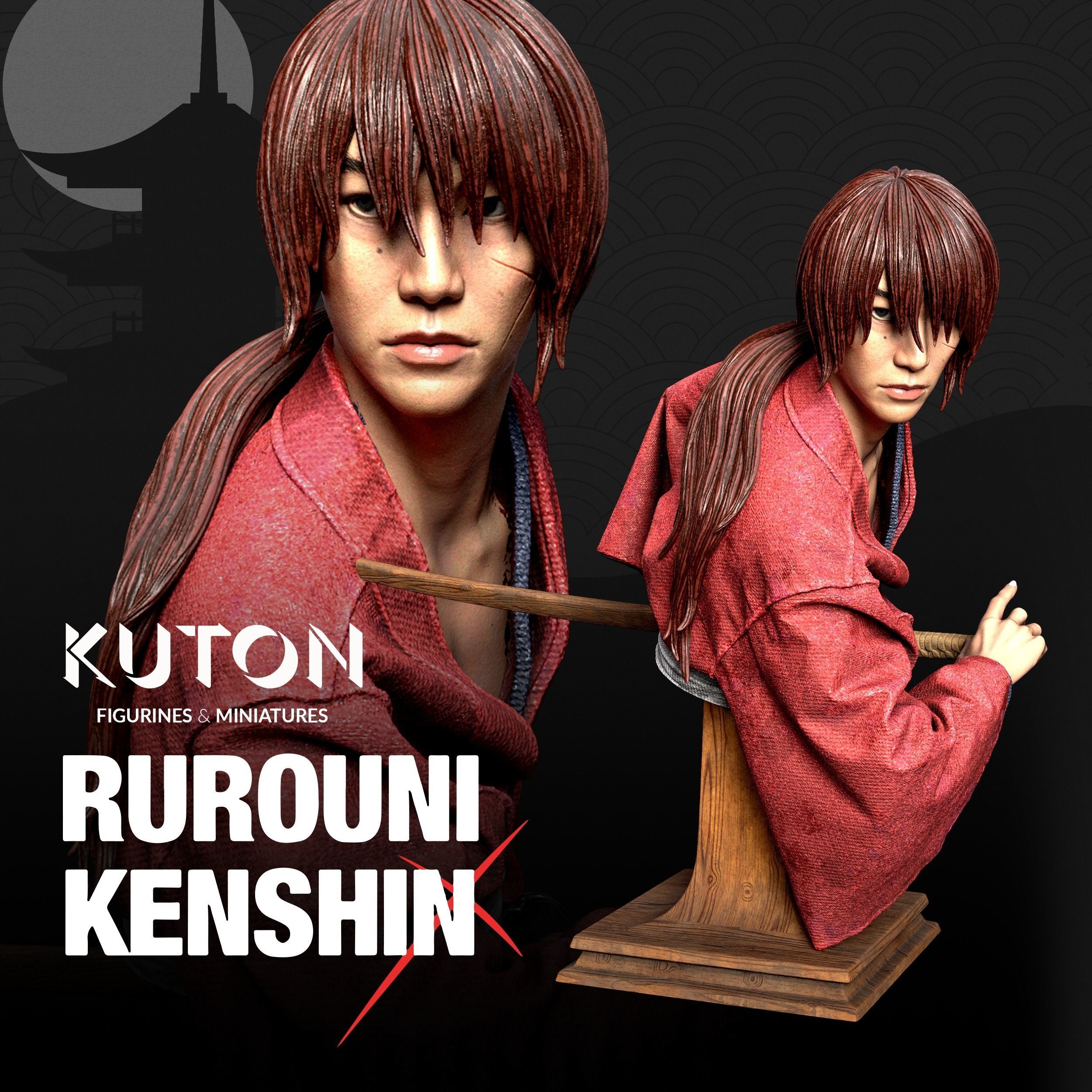 Anime Rurouni Kenshin Adesivo laterale per auto Anime Rurouni Kenshin Adesivo laterale per auto