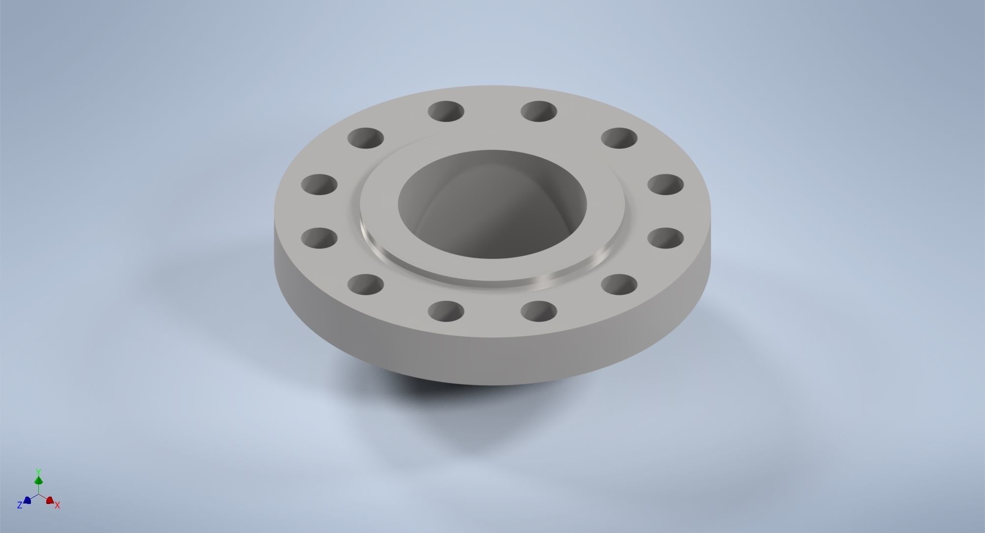Weld-neck flanges 6 inches ASME-ANSI 3D model 3D printable | CGTrader