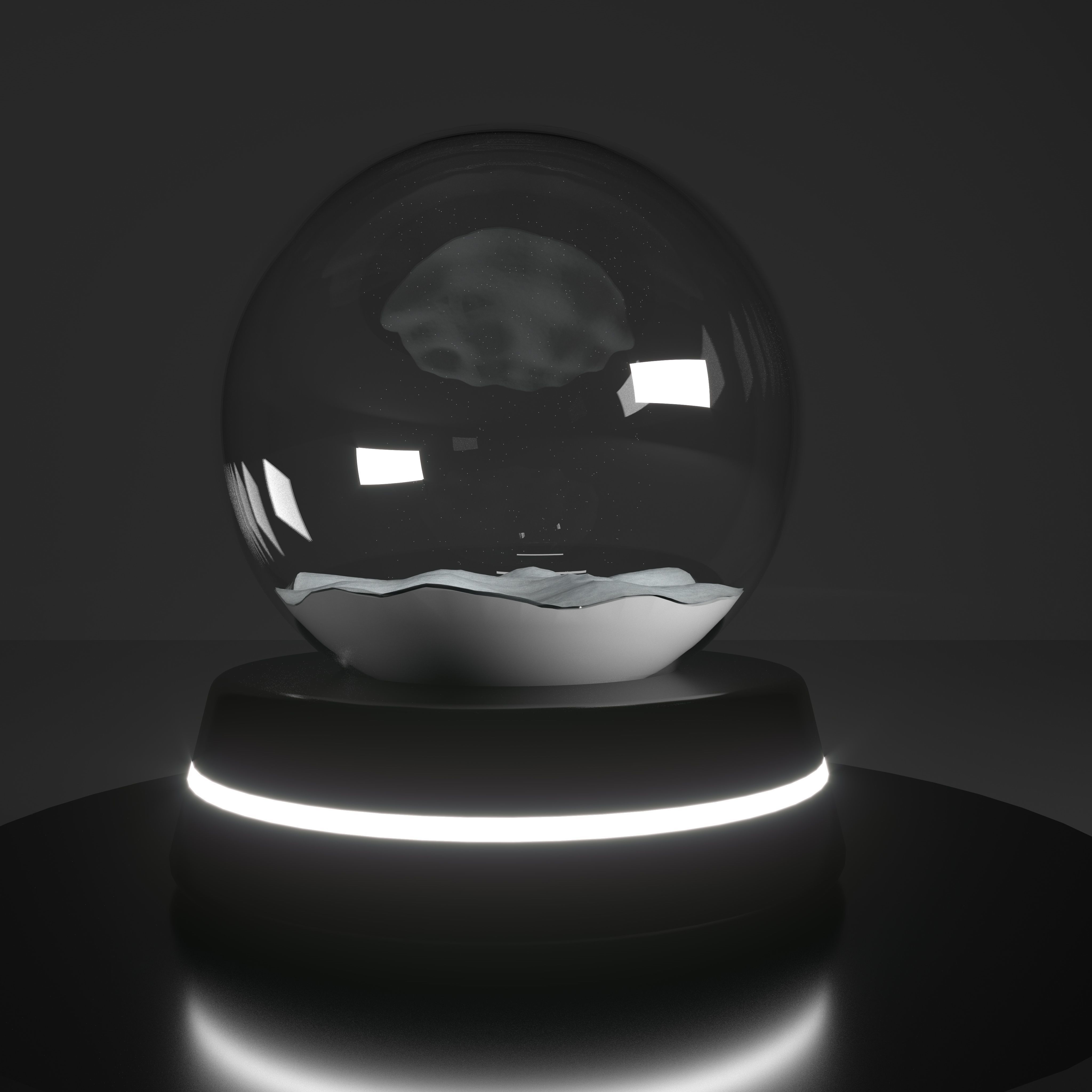 Snow Globe 3D model animated | CGTrader
