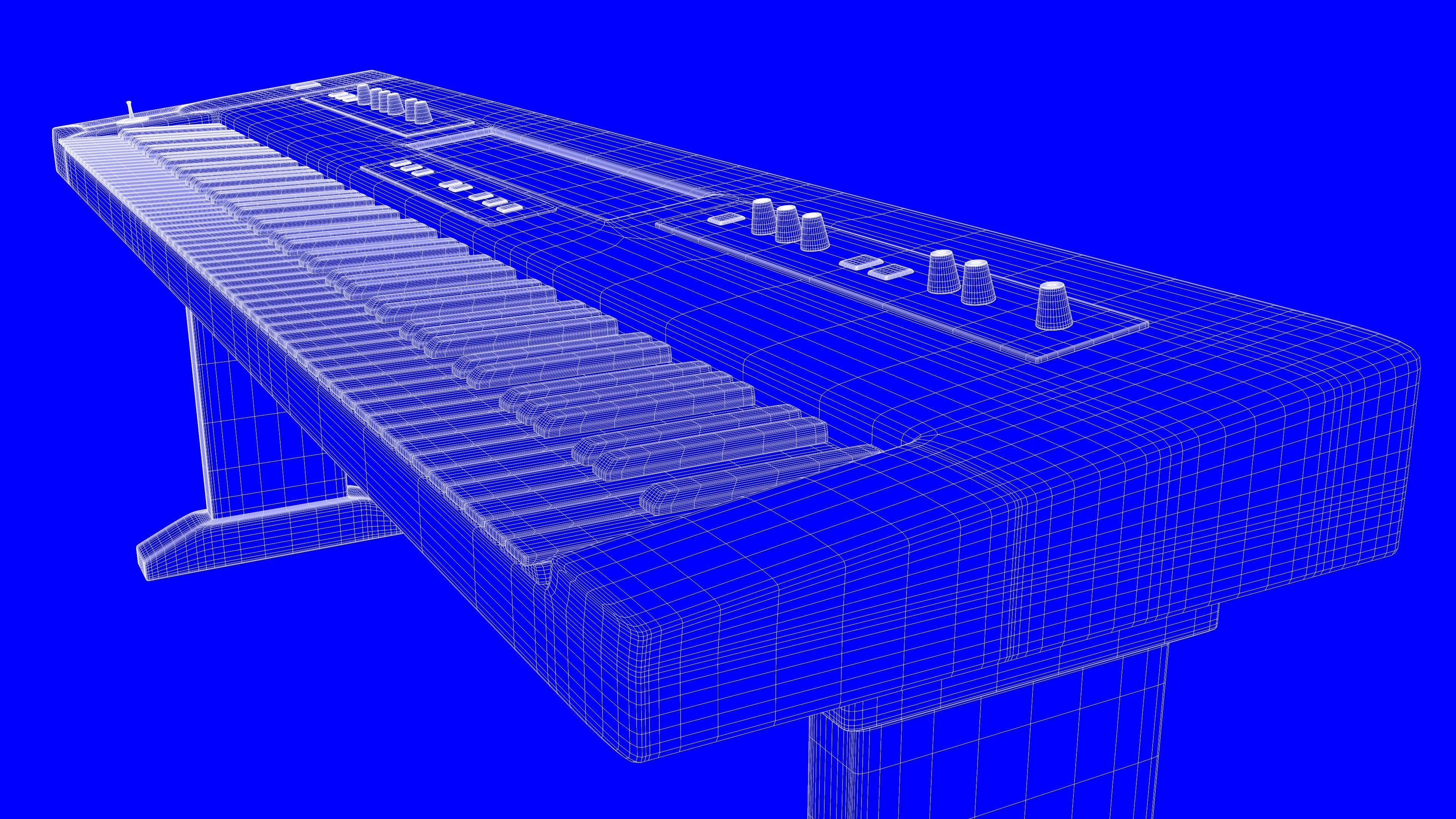 3D model Electric Piano Keyboard VR / AR / lowpoly CGTrader