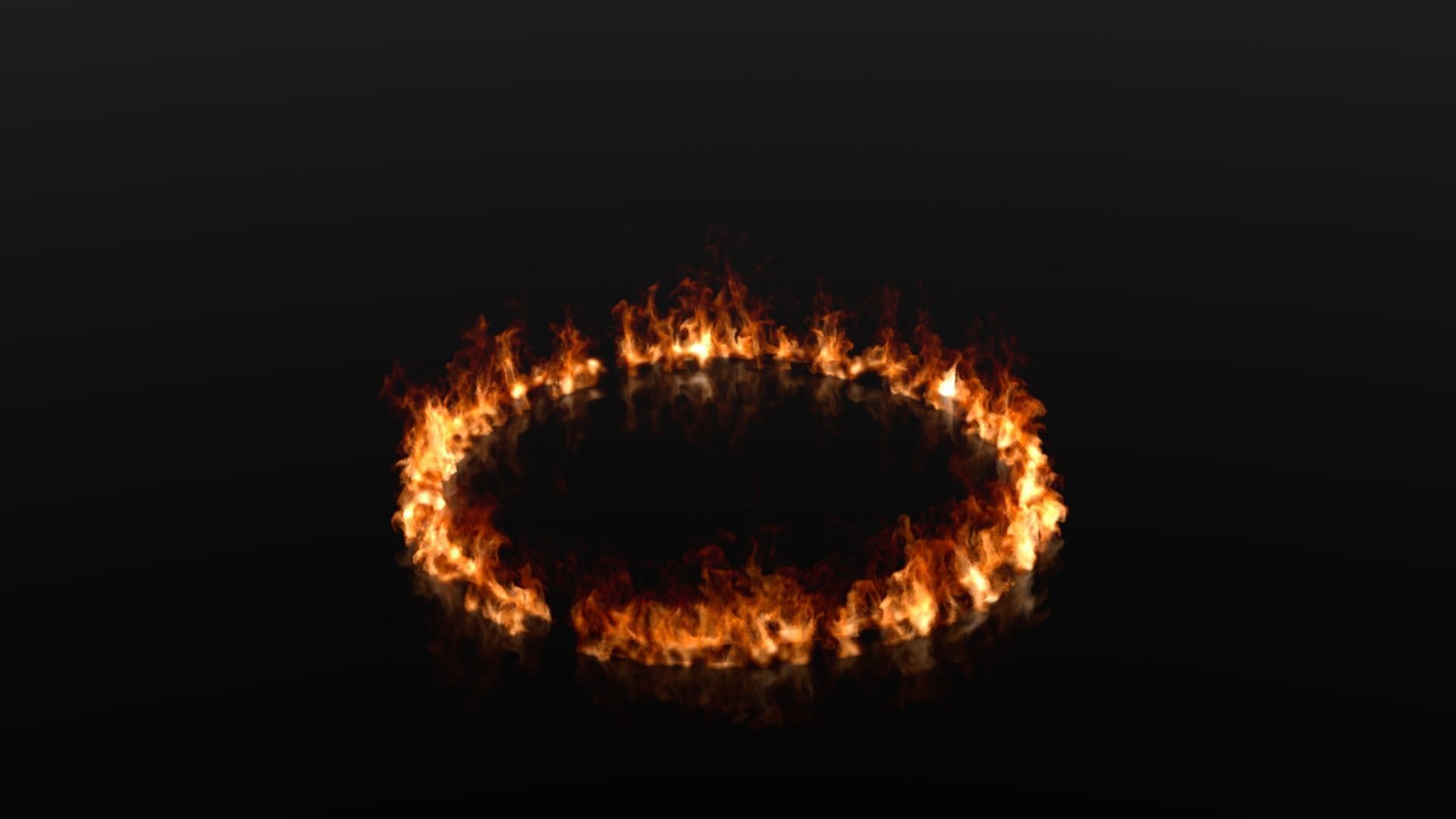 Fire ring circle VDB 300 frame 10 sec 2 flash point 3D model animated ...