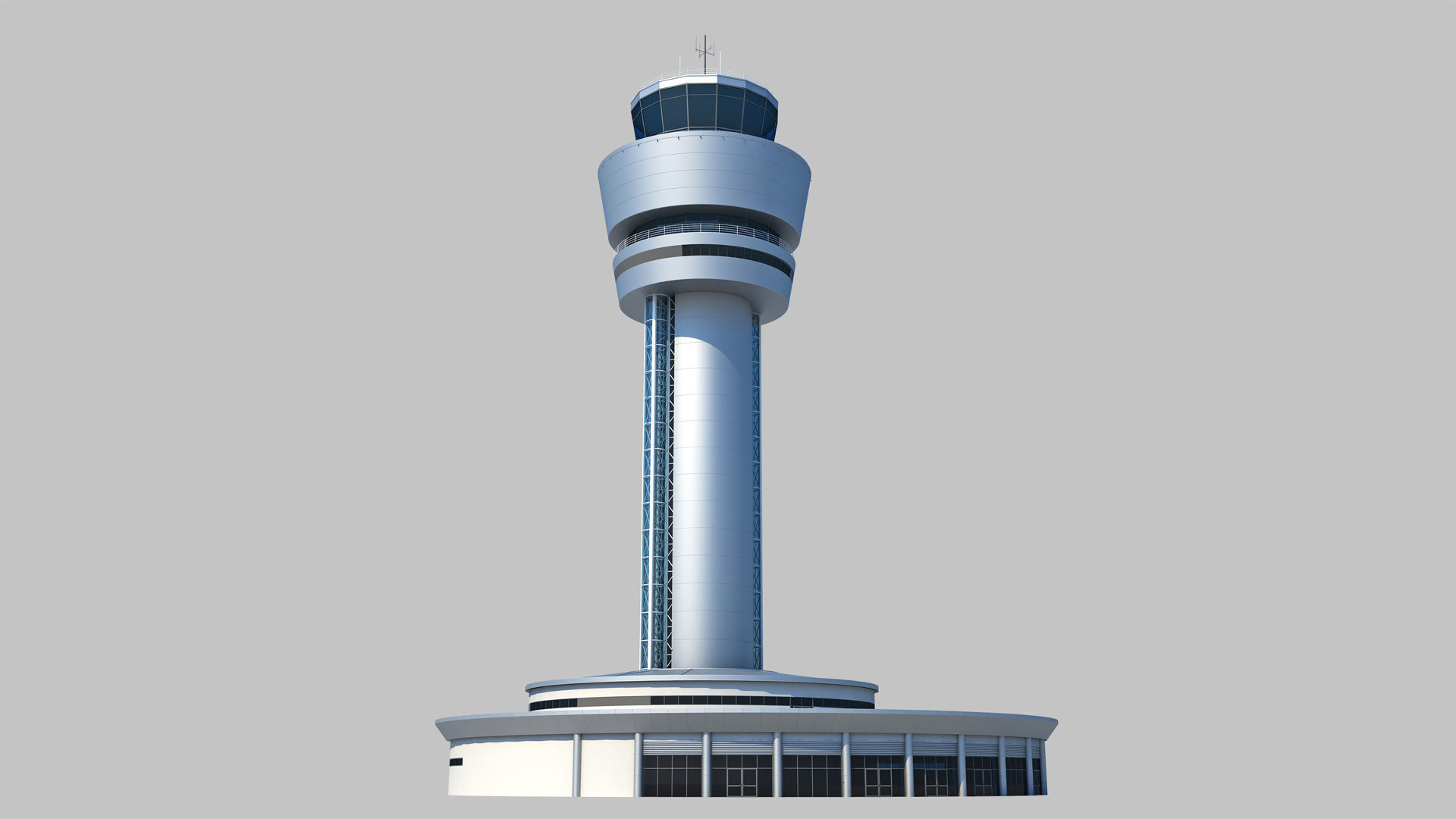 Airport Control Tower 3D model CGTrader