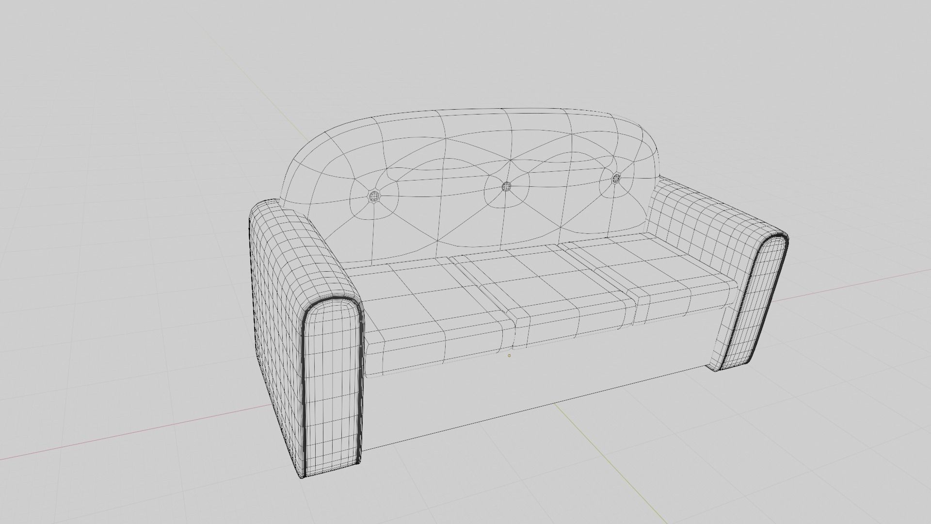 Simpsons TV Room Couch free 3D model CGTrader