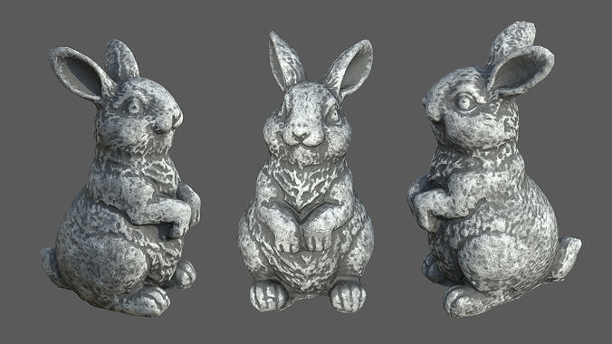 3D model WHITE RABBIT VR / AR / low-poly | CGTrader