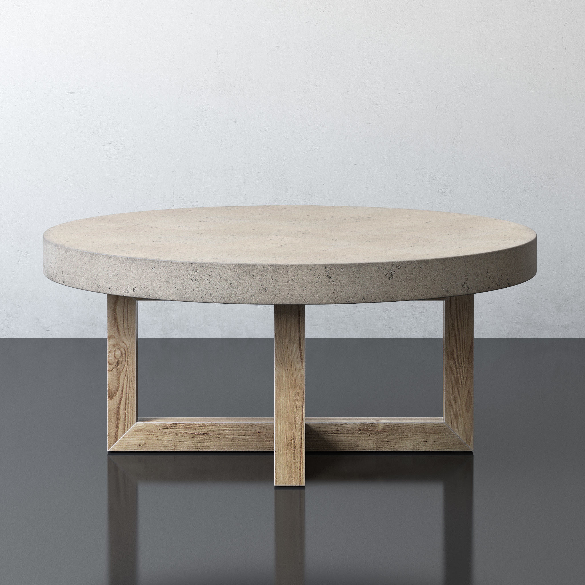 Heston Round Coffee Table 3D model CGTrader