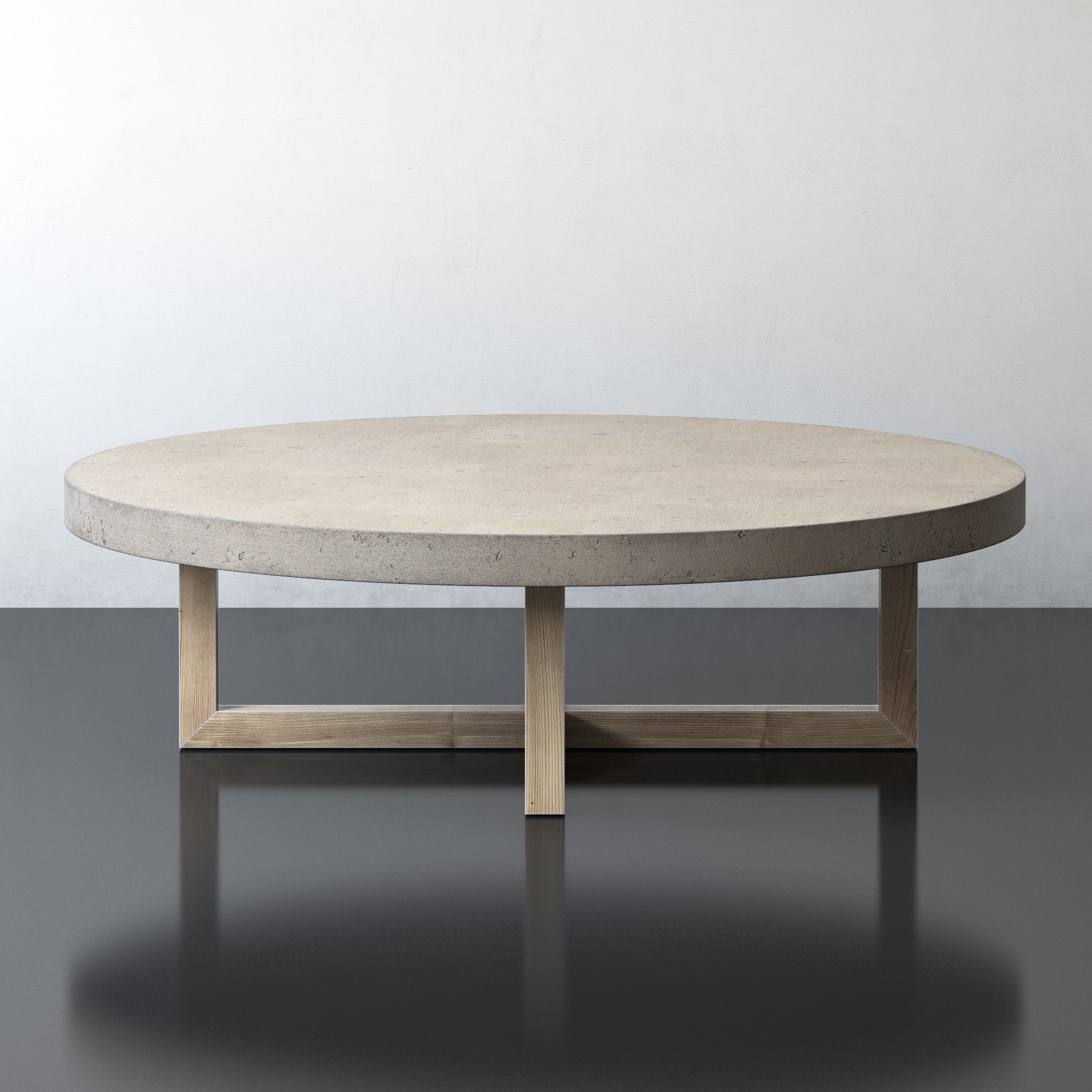 Heston Round Coffee Table 3D model CGTrader