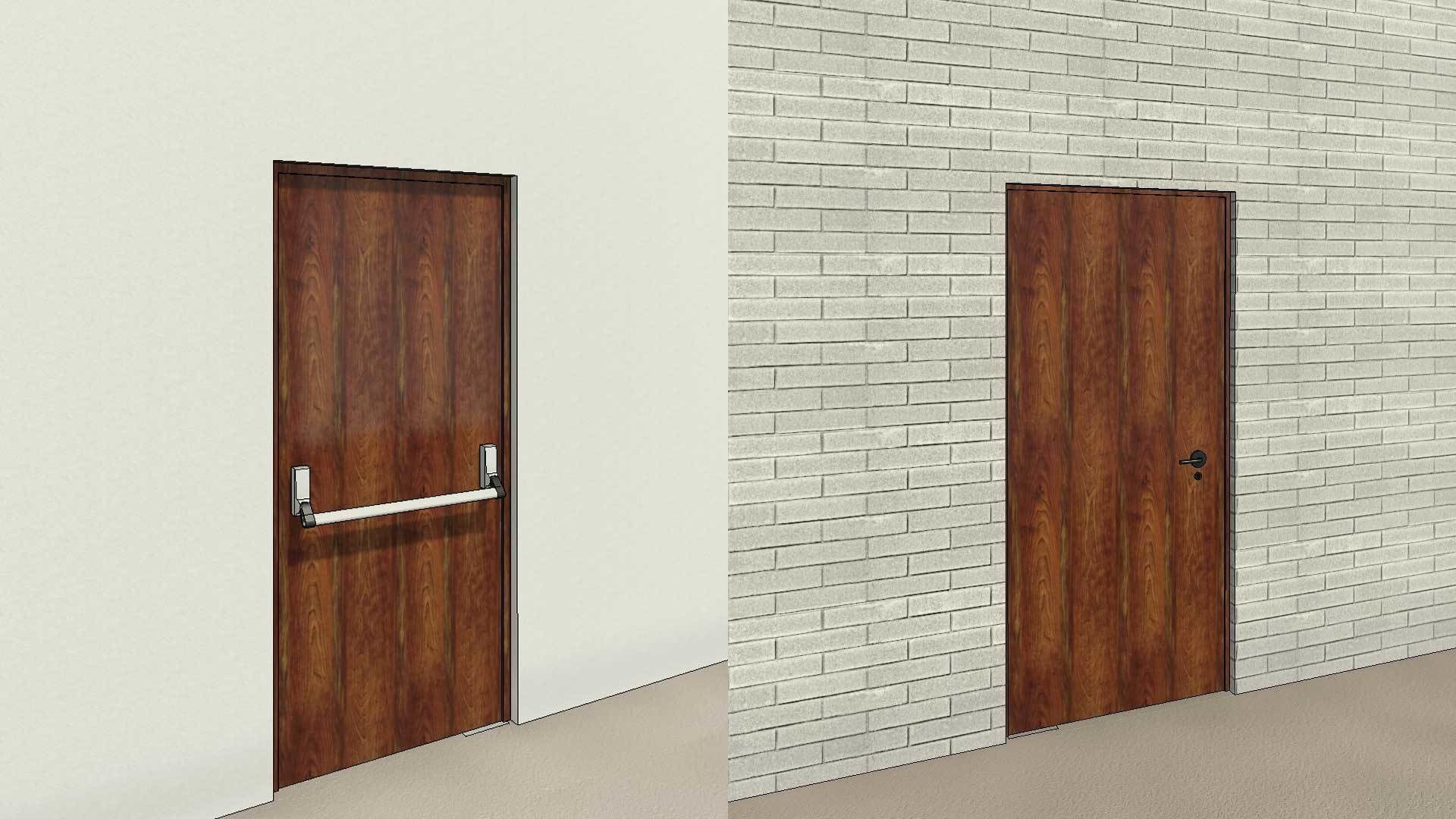 Emergency Exit Door 3D model | CGTrader
