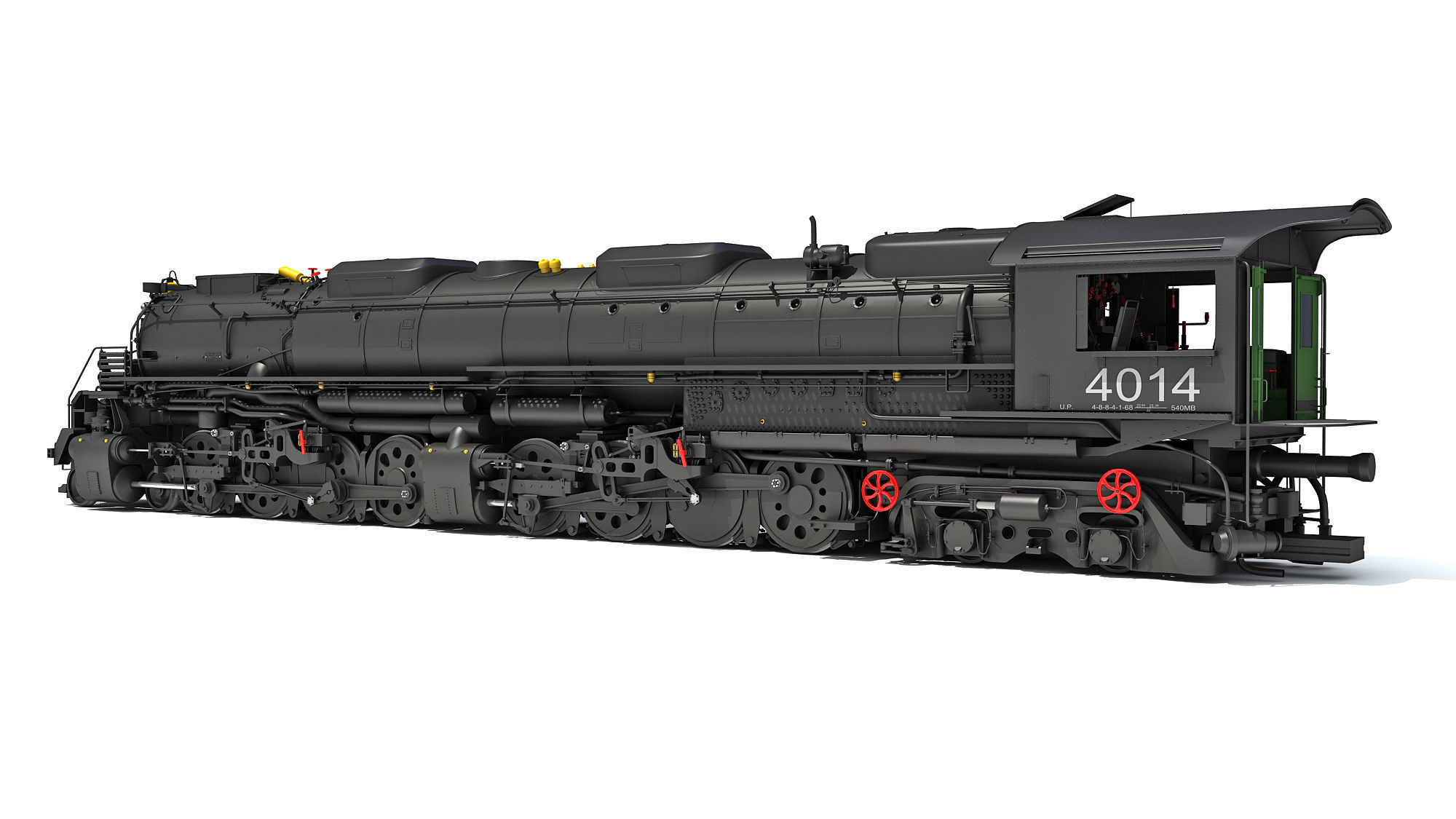 Steam Big Boy Train 3D model CGTrader