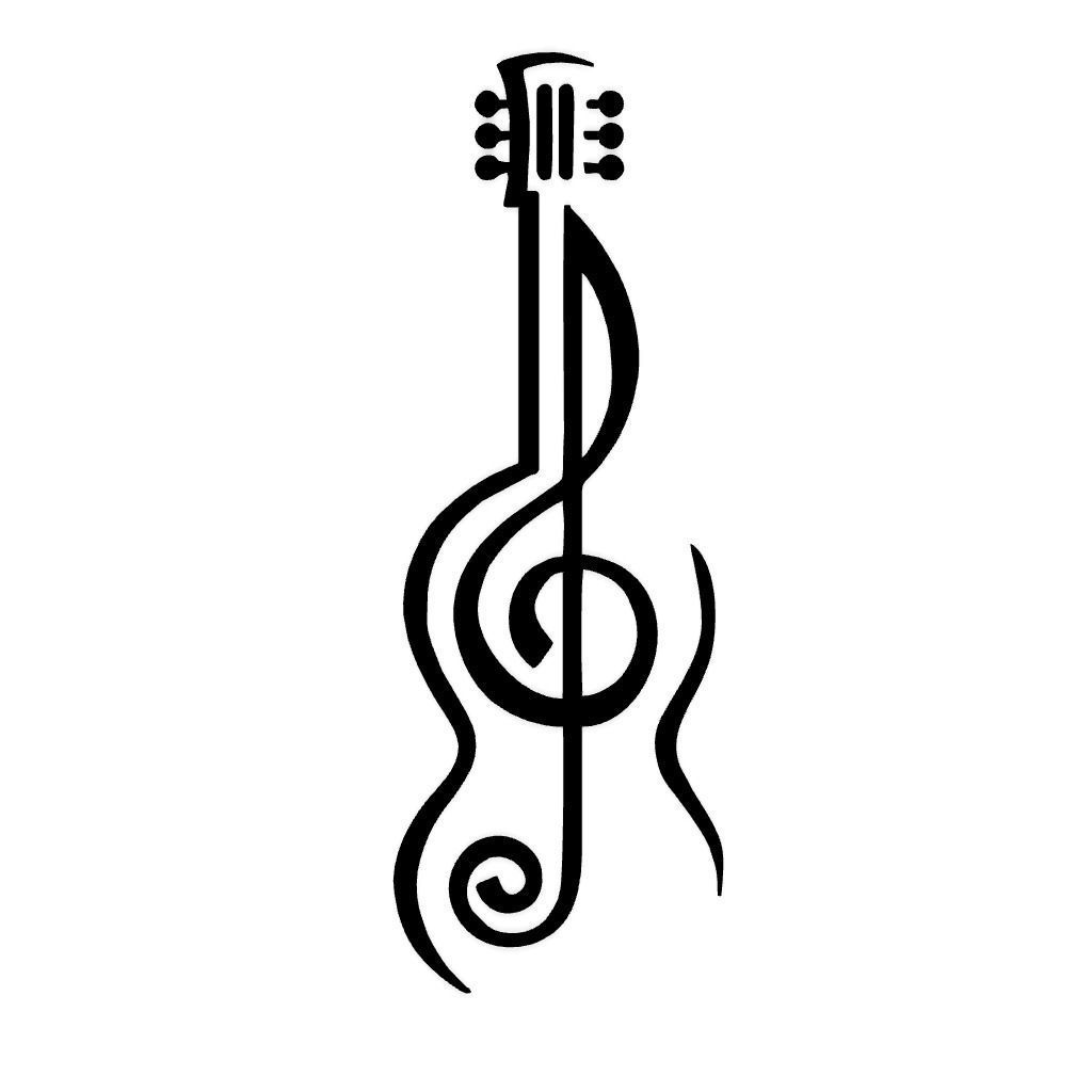 Guitar Art Wall Decoration 3D model 3D printable CGTrader