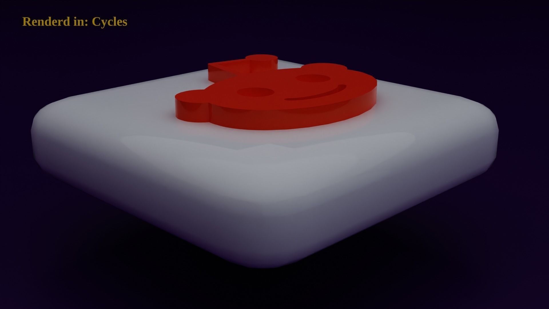 3D model Reddit Icon Emoji VR / AR / lowpoly CGTrader