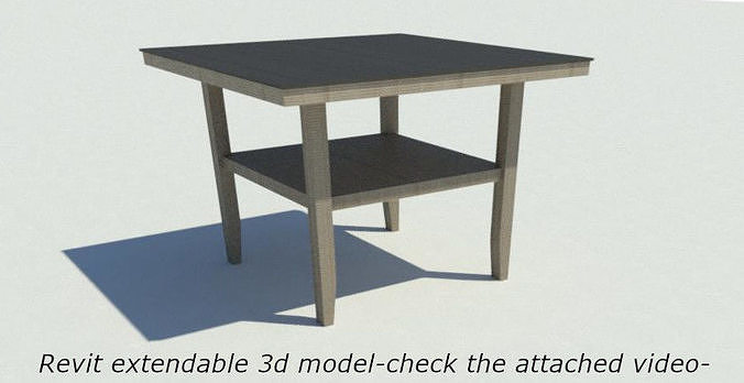 Counter Height Pedestal Dining Table 3D model rigged | CGTrader