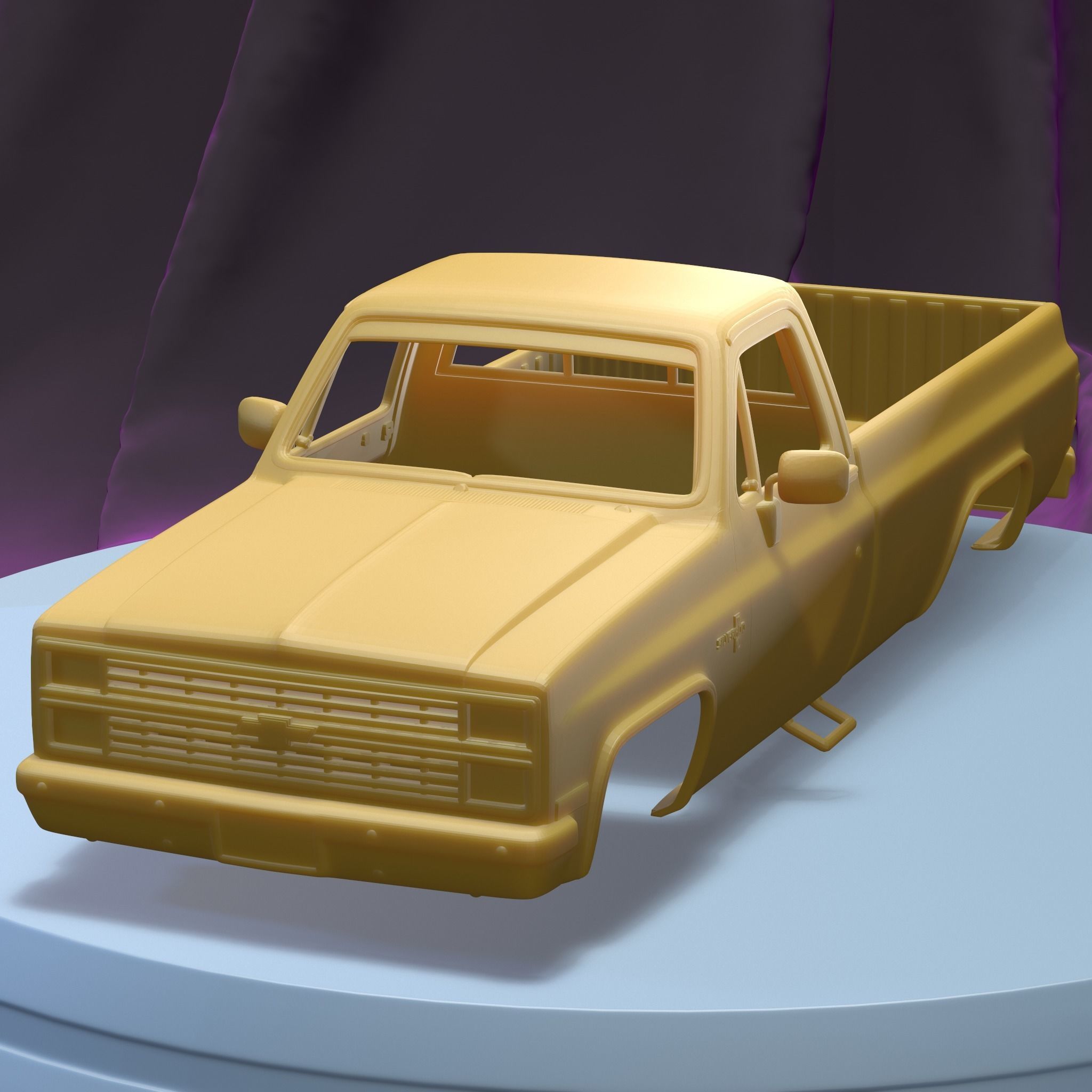 CHEVROLET K10 SILVERADO 1984 PRINTABLE CAR BODY 3D model 3D printable ...