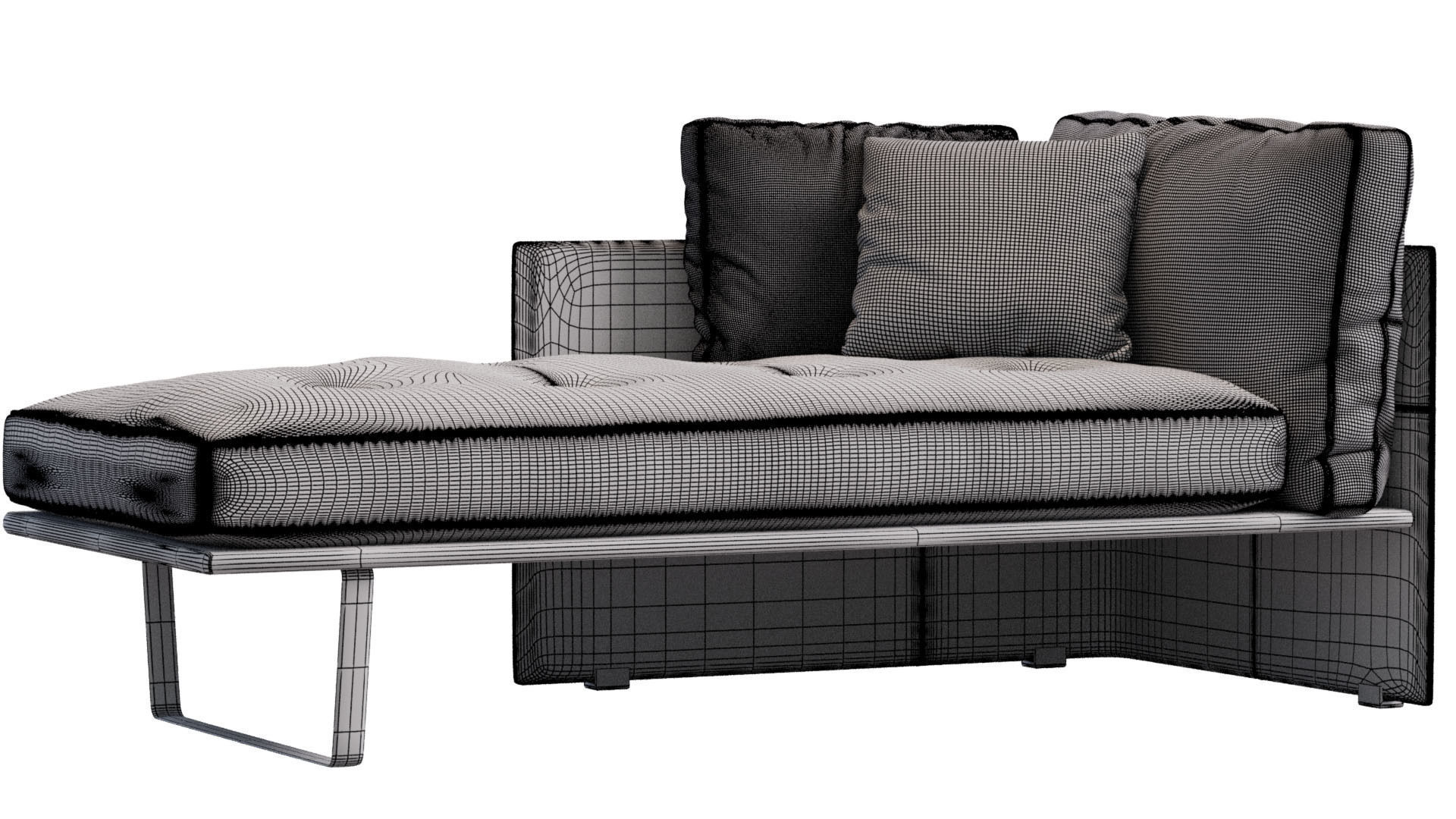 Luggage Chaise Longue By Minotti 3D model CGTrader