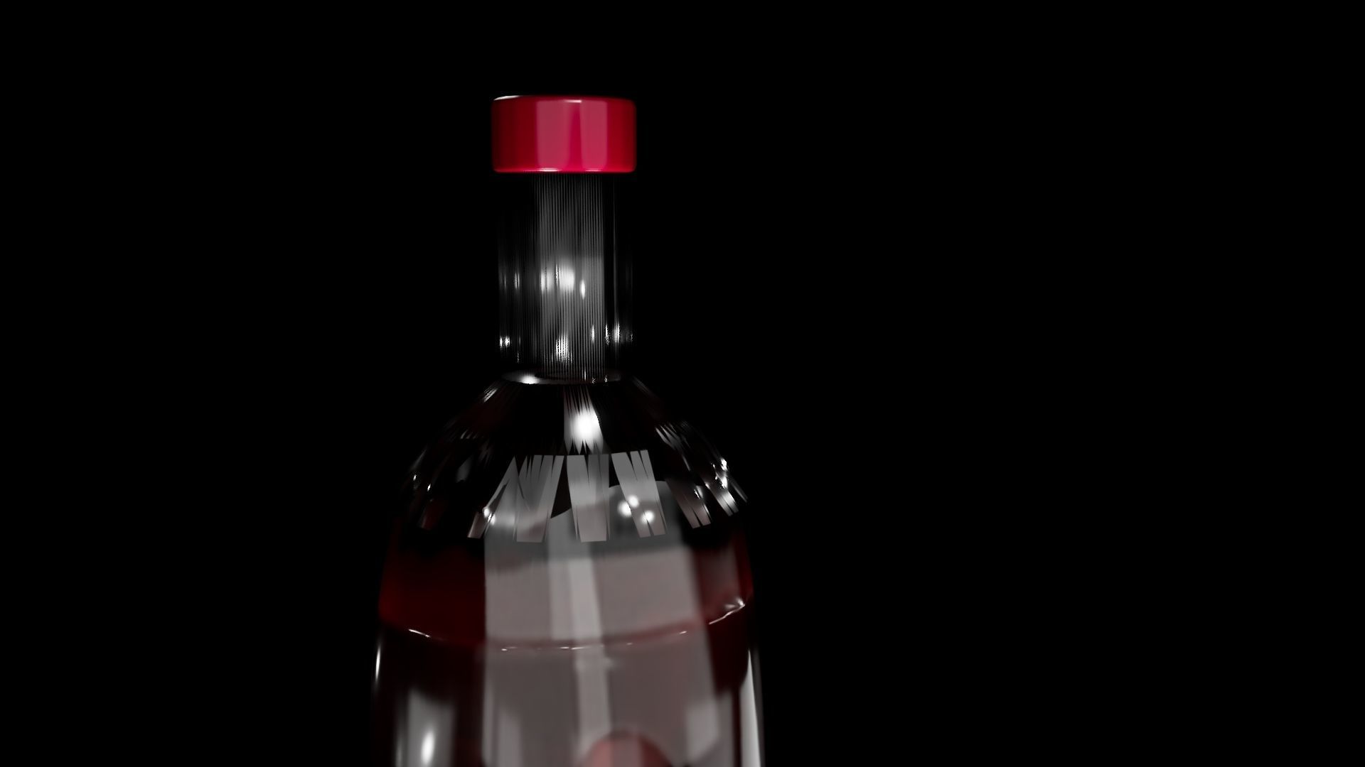 Wine Bottle and Glass Made in Maya 3D model CGTrader