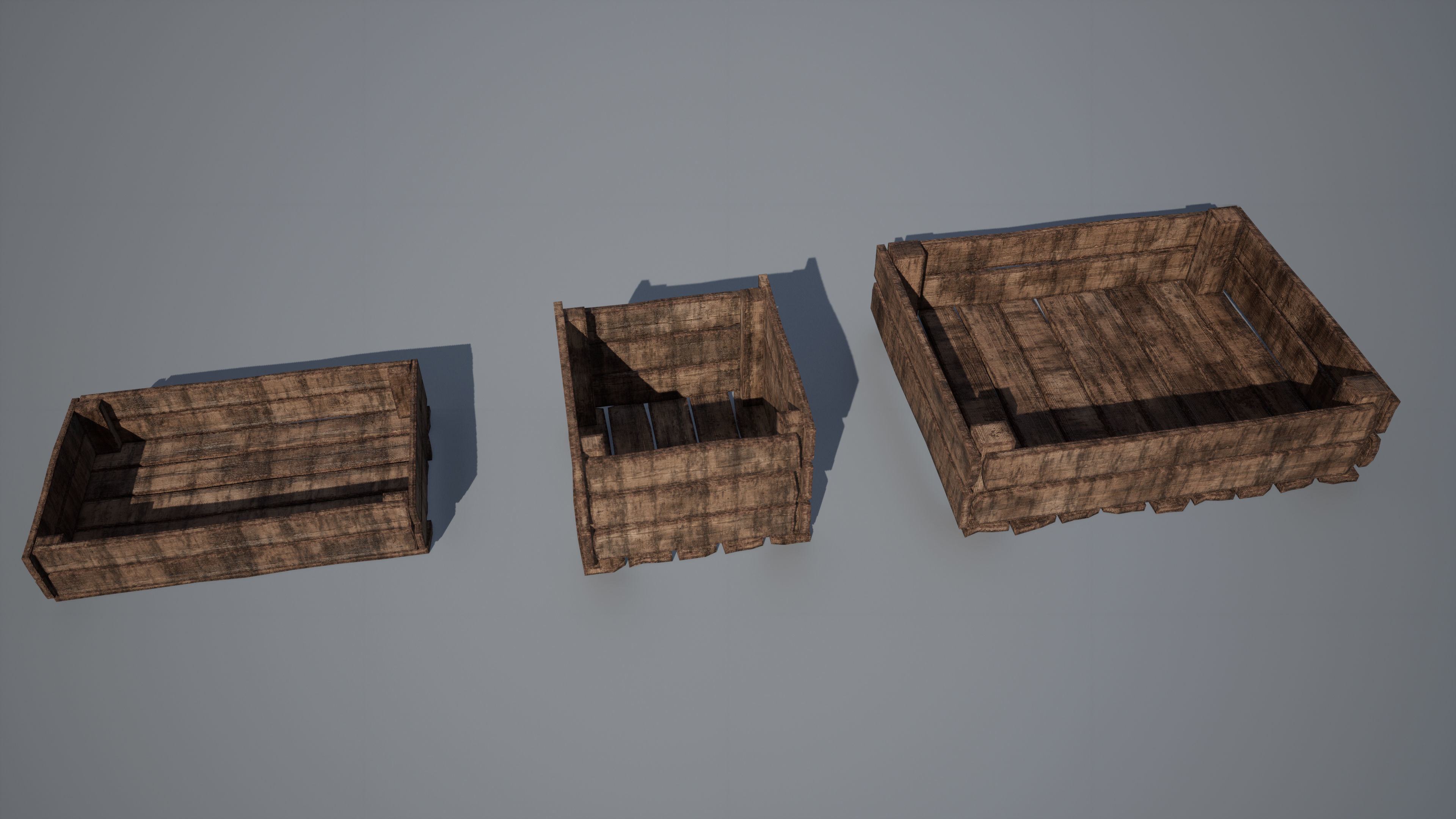 3D model Barrels Buckets Crates Asset Pack VR / AR / low-poly | CGTrader