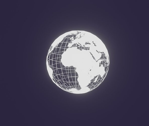 Wireframe earth free 3D model | CGTrader