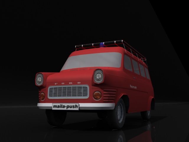 Fire Truck 3D Model MAX OBJ 3DS | CGTrader.com