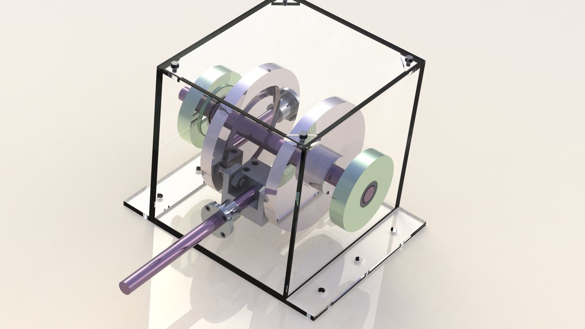 Cam and Follower Mechanism 3D model CGTrader