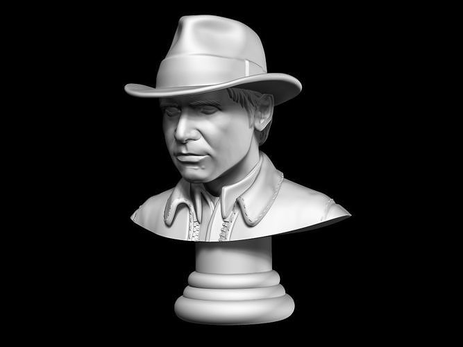Indiana Jones Bust 3d digital download 3D model 3D printable | CGTrader