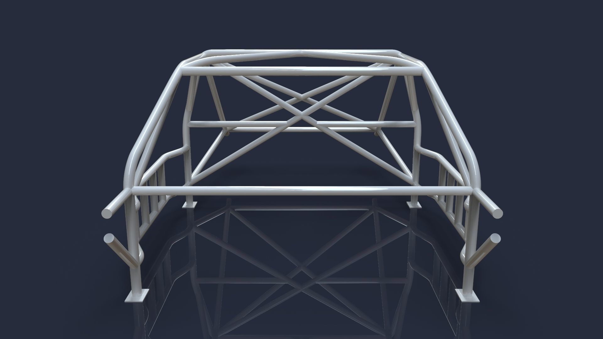 Roll cage V2 nascar style 3D model CGTrader