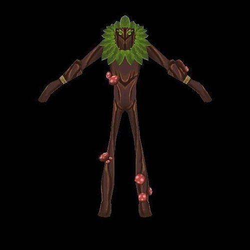 3D model Fantasy Tree Character Hand Painted VR / AR / low-poly | CGTrader