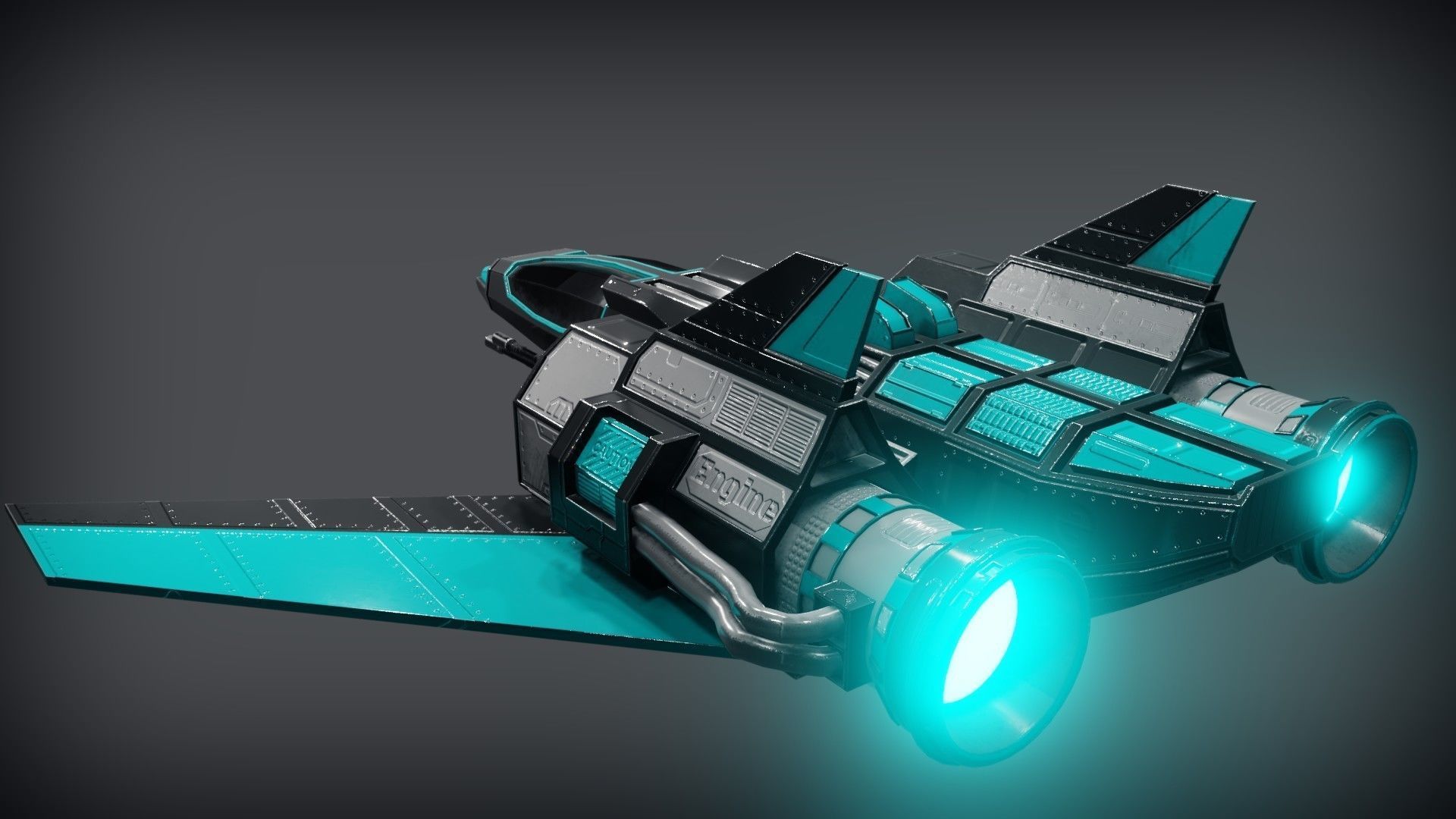 SpaceShip free VR / AR / lowpoly 3D model CGTrader