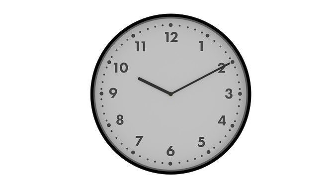 3D model Basic Realistic Wall Clock 3D model VR / AR / low-poly | CGTrader