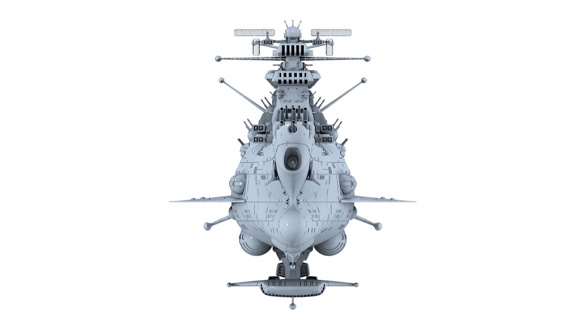 Space Battleship Yamato 2199 STL files 3D model 3D printable CGTrader