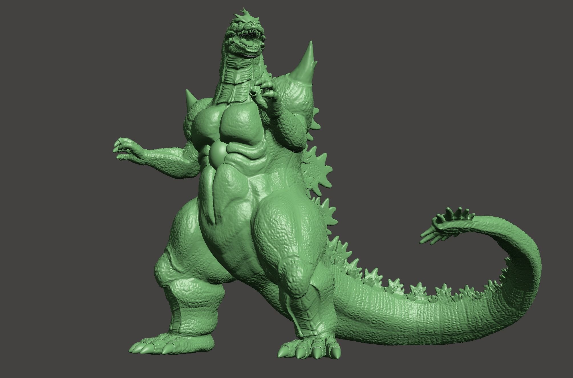 SUPER GODZILLA - ULTRA DETAILED STL MESH - SNES APPEARANCE 3D model 3D ...
