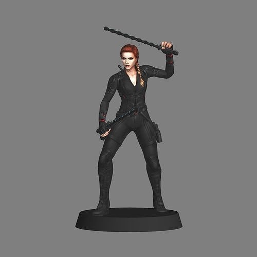 Black Widow Avengers Endgame LOW POLY 3D model 3D printable | CGTrader