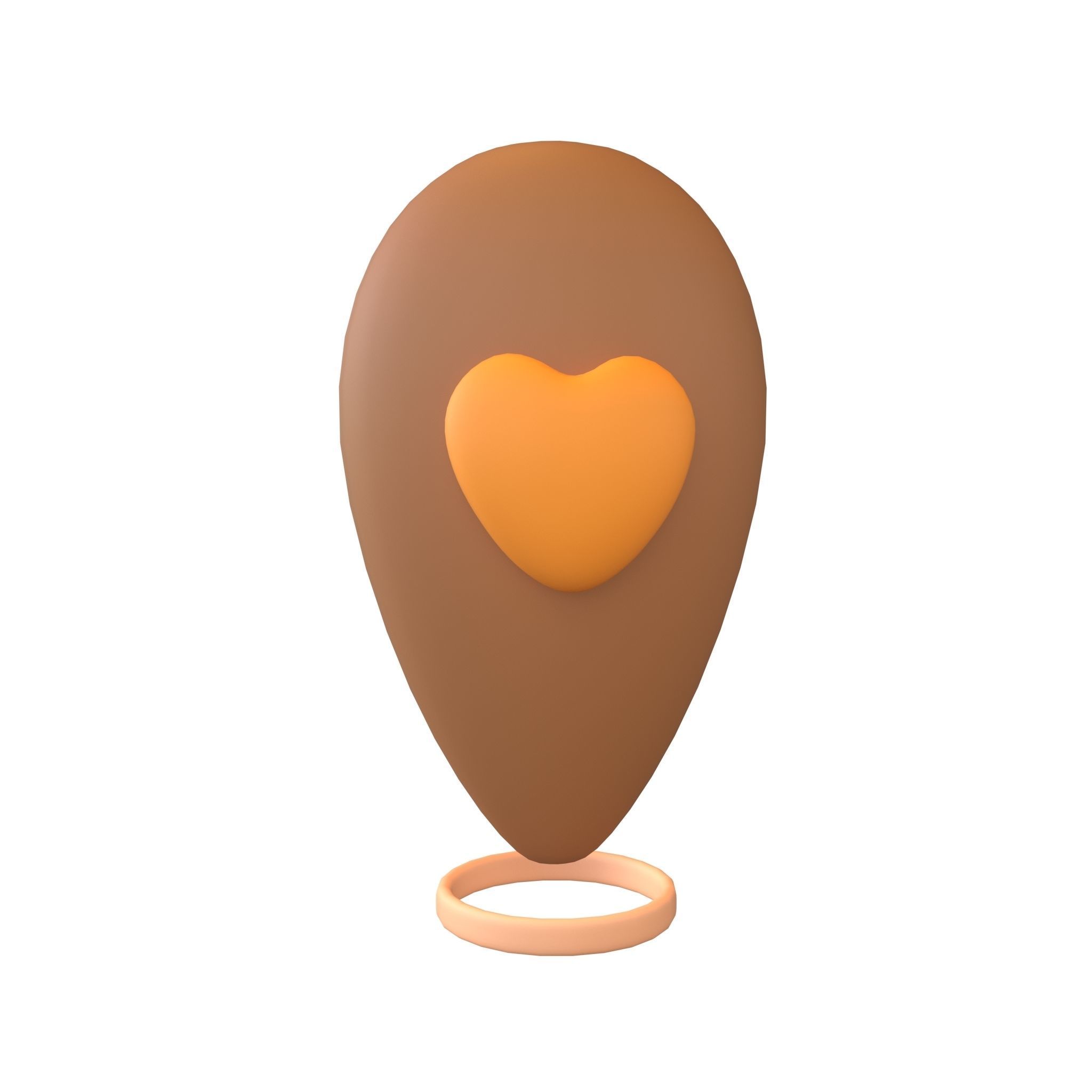 3D model Love Location Tag Icon v1 006 VR / AR / low-poly | CGTrader