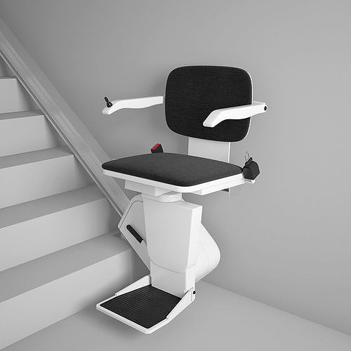 Stair lift chair 3D model CGTrader
