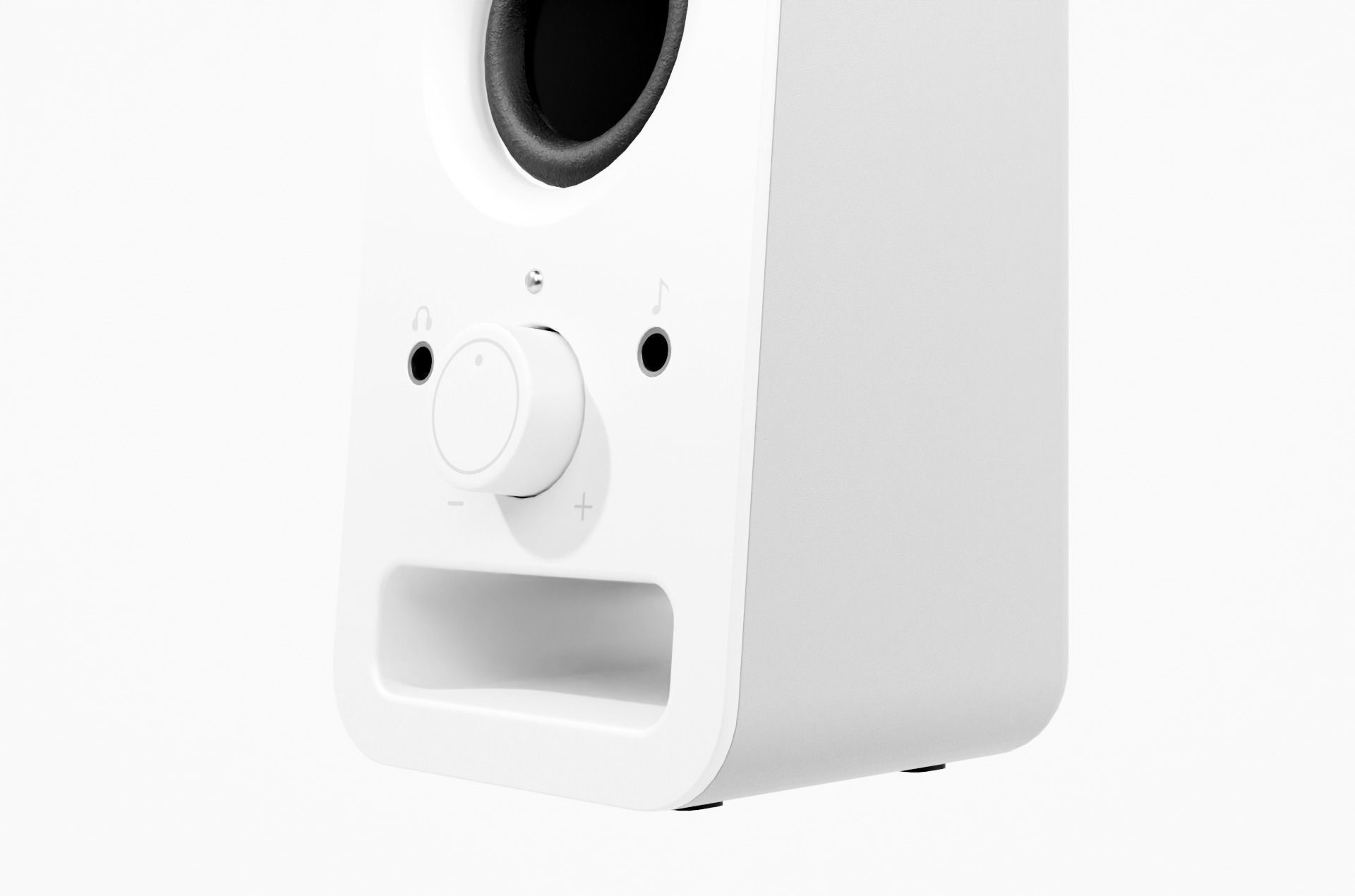 Speaker PC Logitech White 3D model CGTrader