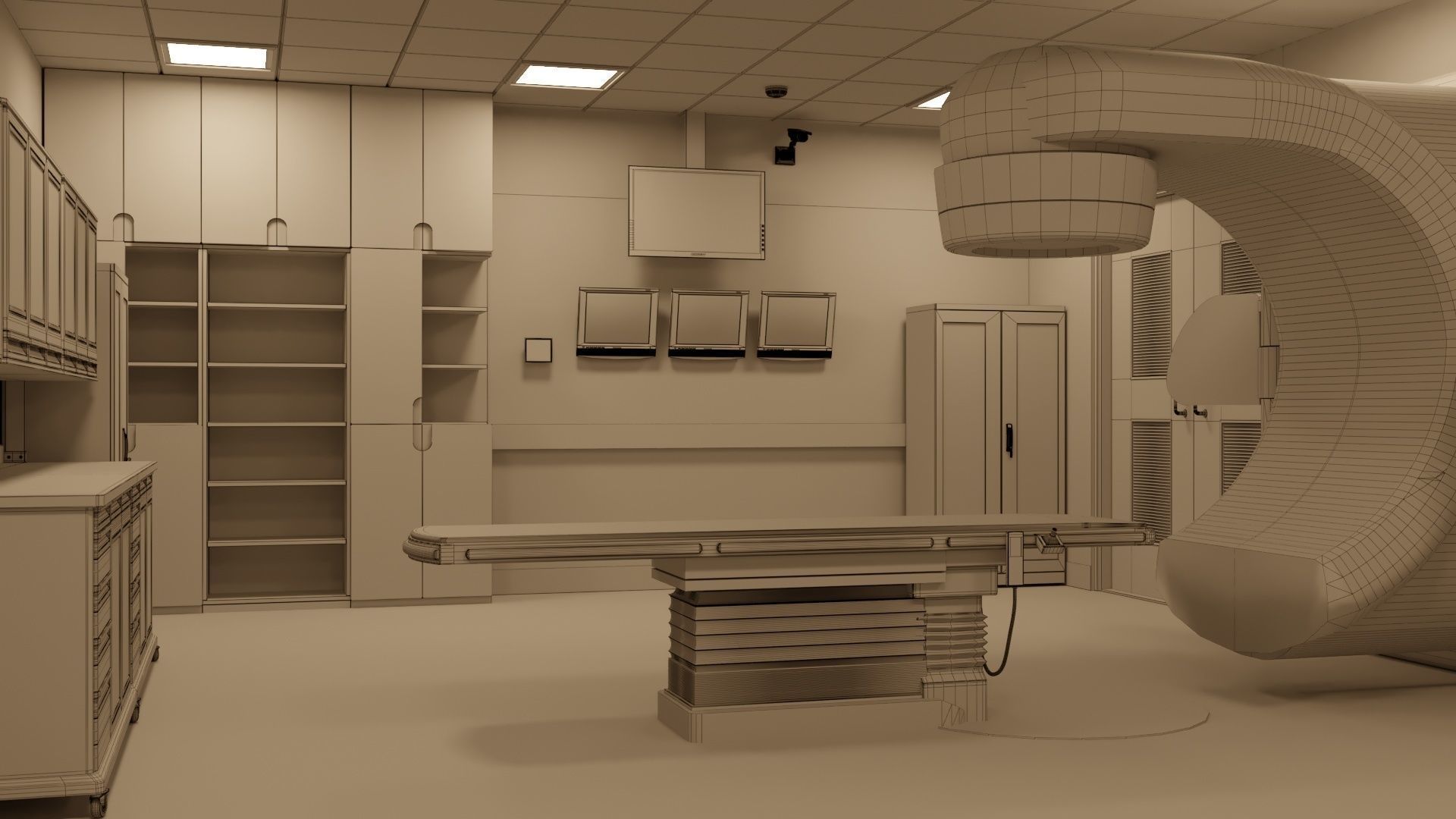 Hospital linear accelerator Room 3d model 3D model | CGTrader