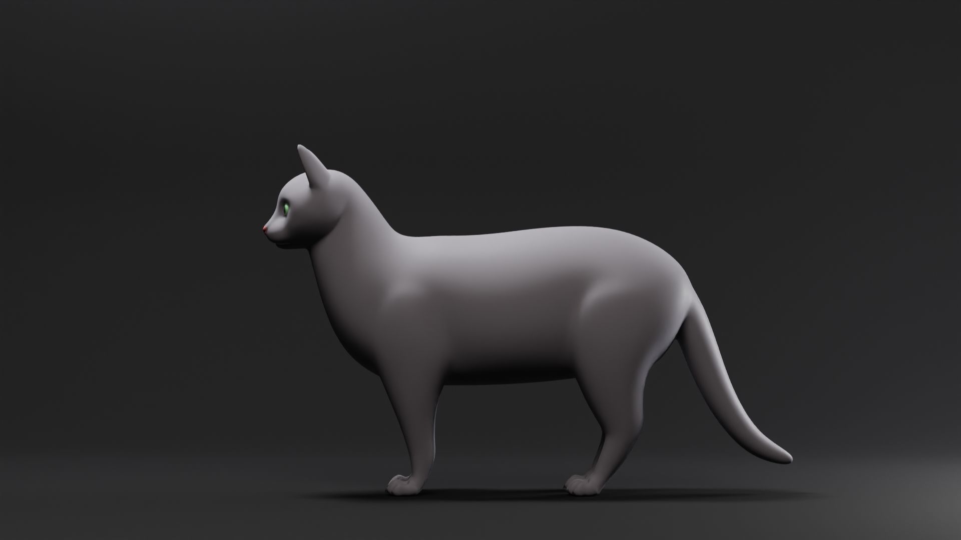 3D model Cat Base Mesh VR / AR / low-poly | CGTrader