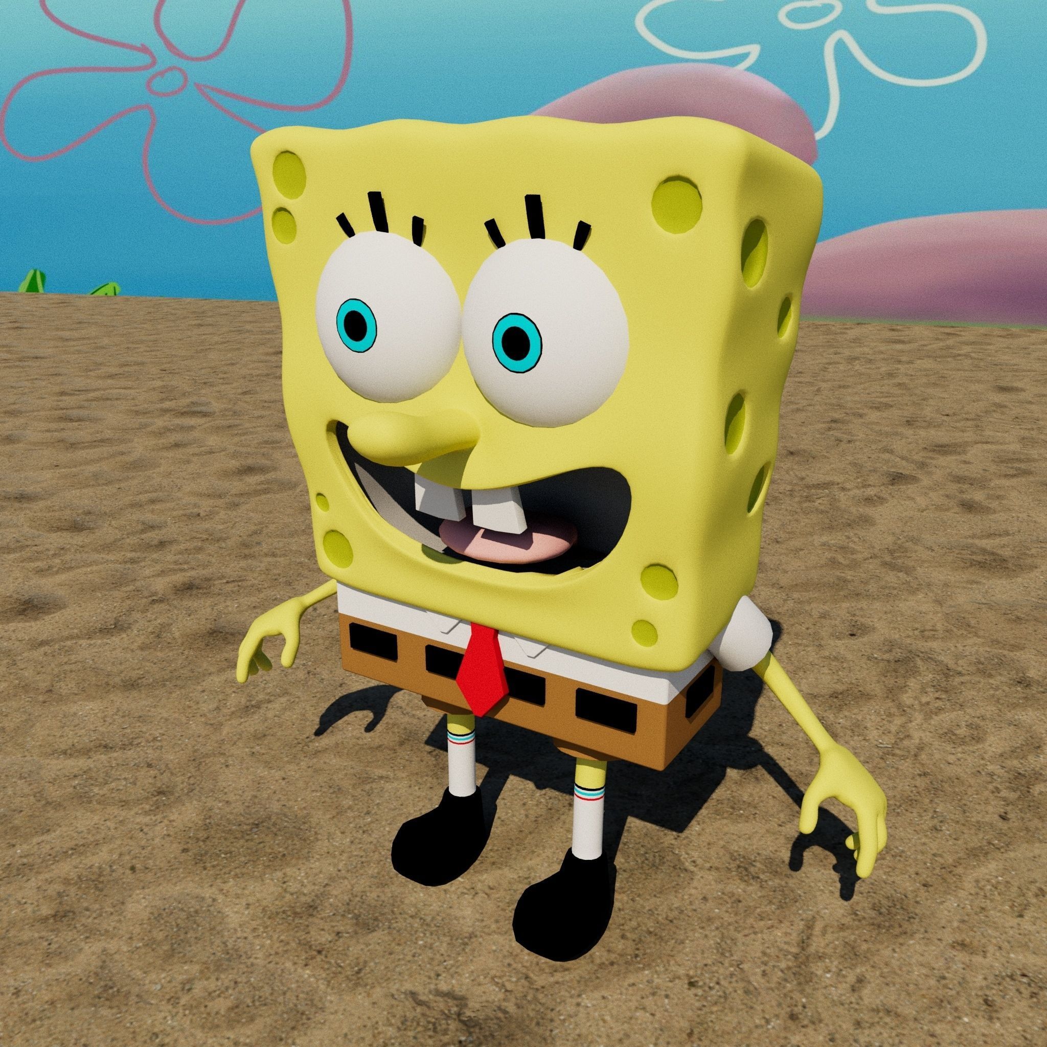 Model Sponge Gallery Sponge Bob 3D model | CGTrader