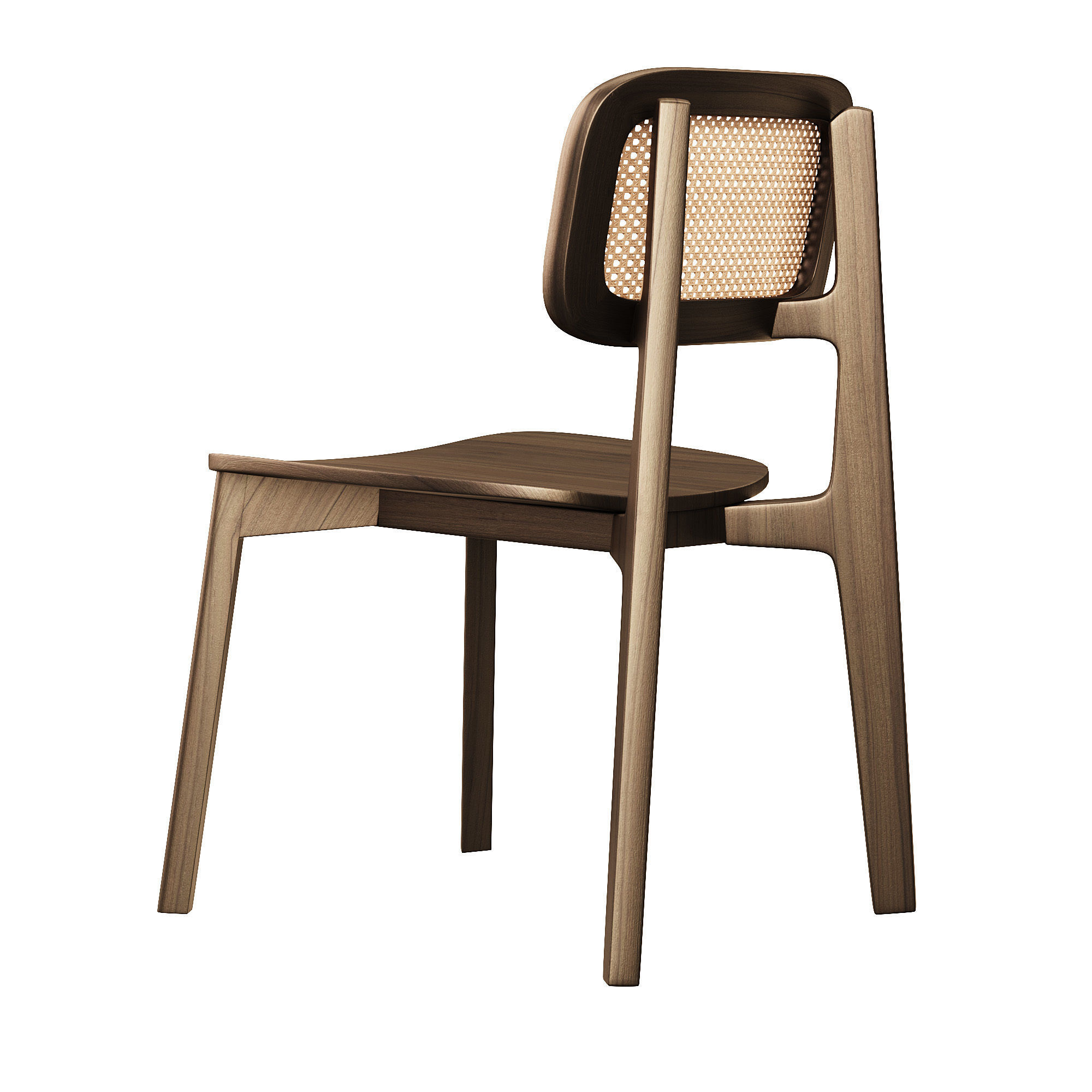 Cane Chair Dexter 3D model CGTrader