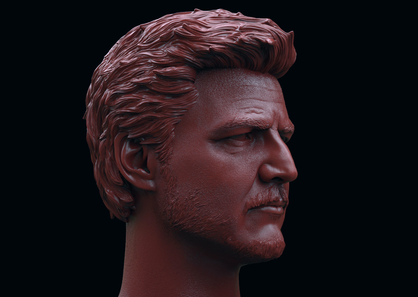 Pedro Pascal - Joel Head 3D model 3D printable | CGTrader