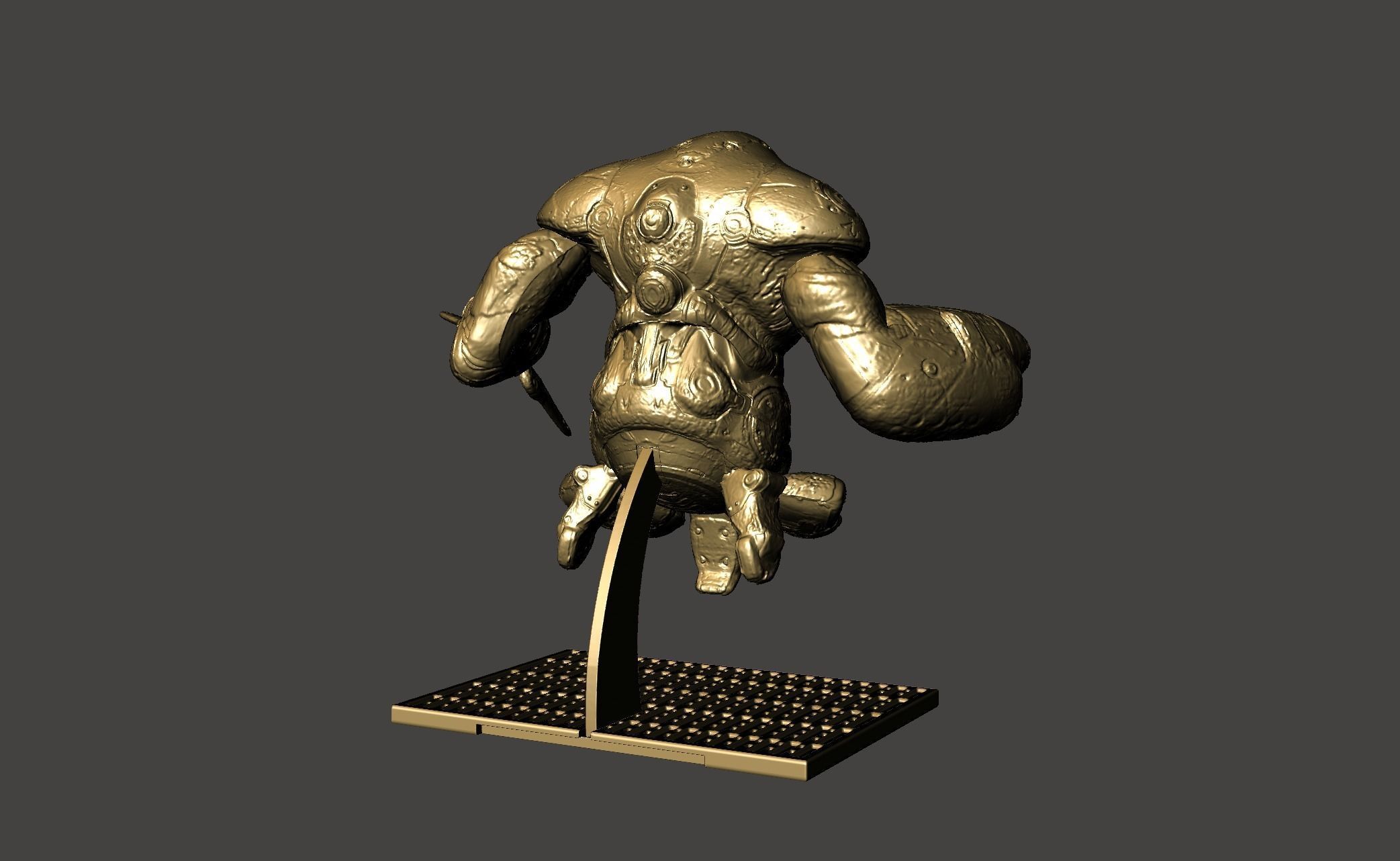 THE MAKRON QUAKE 4 modular ultrahigh Detailed STL 3D model 3D model 3D