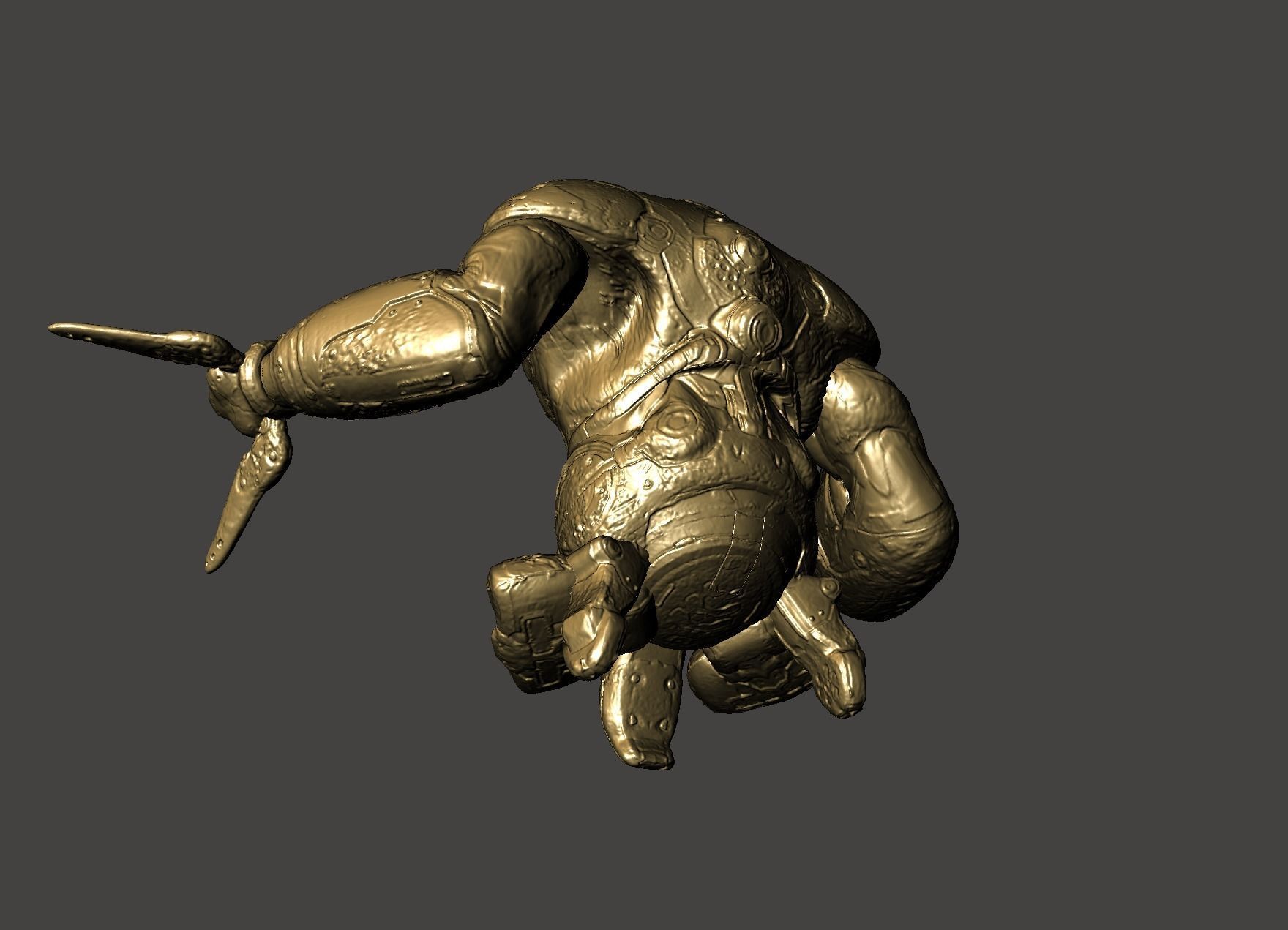 THE MAKRON QUAKE 4 modular ultrahigh Detailed STL 3D model 3D model 3D