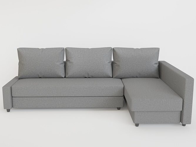 corner sofabed FRIHETEN 3D model CGTrader