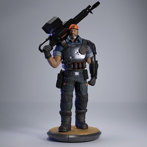 BRIMSTONE - VALORANT FANART 3D model 3D printable | CGTrader