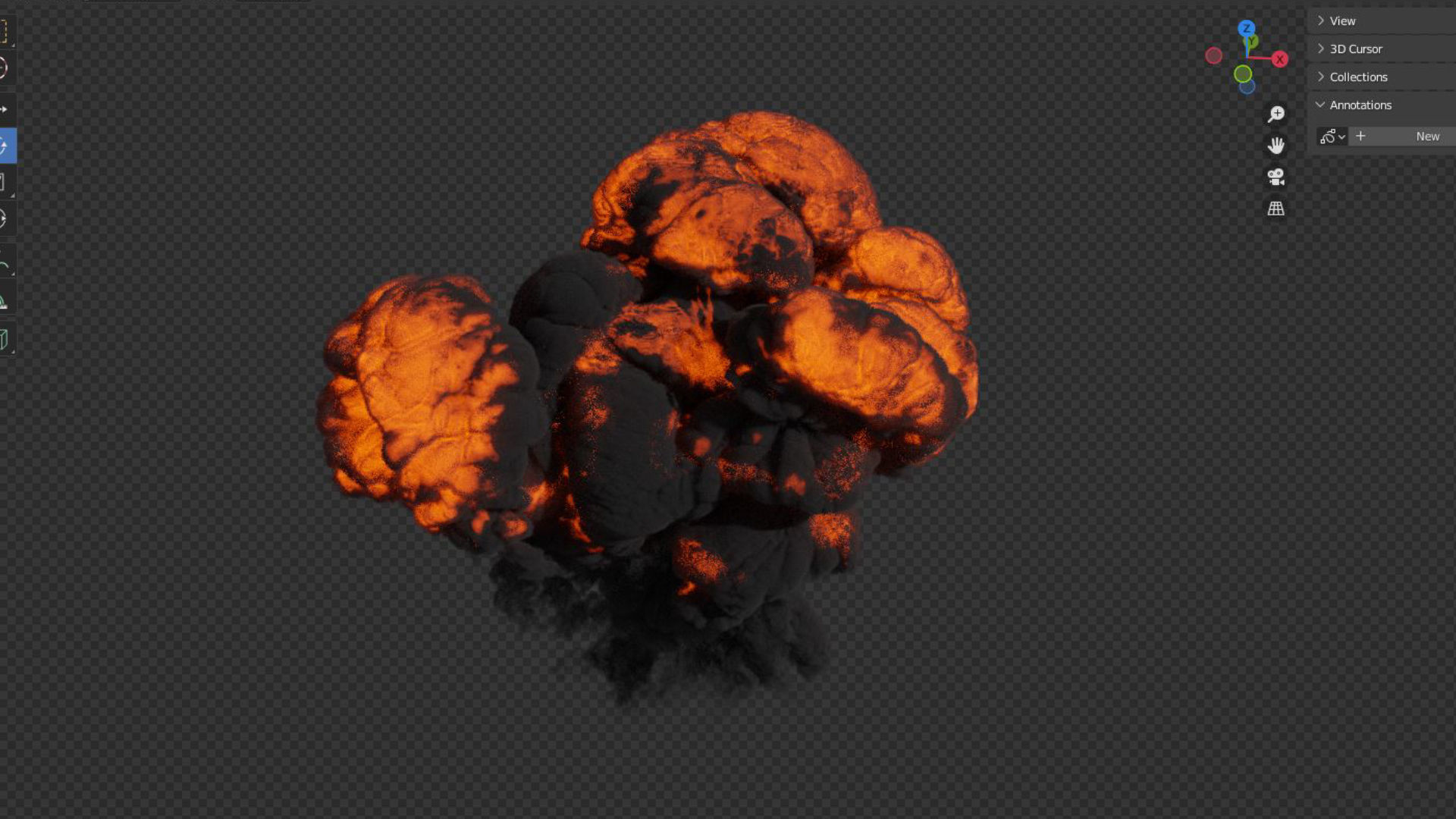 Explosion Bomb Animation 3D model animated CGTrader
